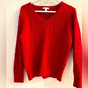 Kim Rogers XL gorgeous red cardigan
